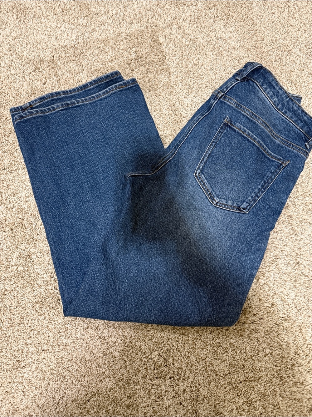 Quince Women's Straight Leg Jeans in Dark Blue